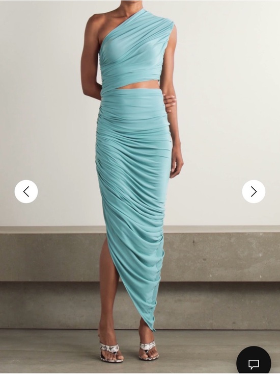 Alaia Dresses & Skirts - Alaïa Blue Ocean Cutout Jersey Dress